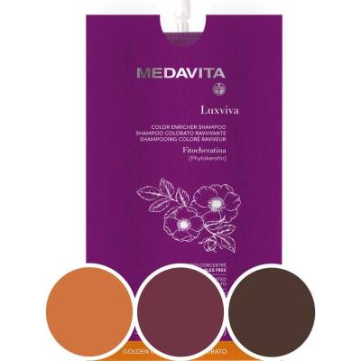 Medavita Luxviva Barvící šampon s filtry Fialová 30 ml