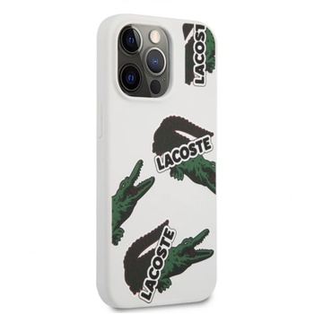 Силиконов гръб Lacoste Liquid Silicone Allover Pattern за Apple iPhone 13 Pro, LCHC13LSOW