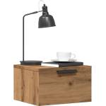 vidaXL Стенно нощно шкафче, занаятчийски дъб, 34x30x20 см (856981)