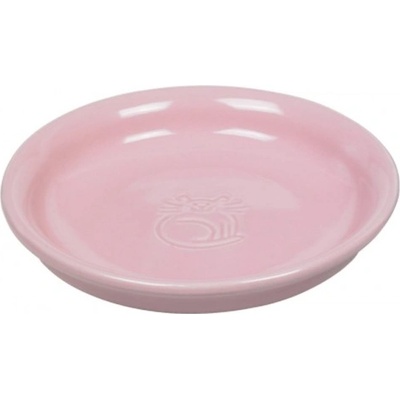 Nobby Съд за храна или вода купа, керамична, подходяща за котешко мляко, розова - Ø 14 x 2 см 100 мл NOBBY Германия 73358