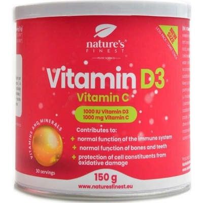 NaturesFinest Nutrisslim Vitamin D3 + vitamin C 150 g