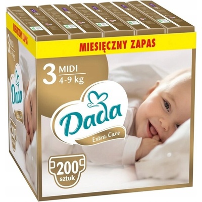 Dada Extra Care MIDI 3 4-9 kg 250 ks