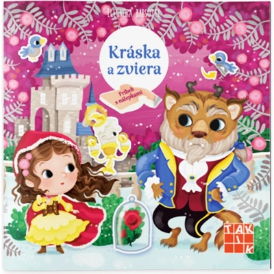 Kráska a zviera príbeh s nálepkami