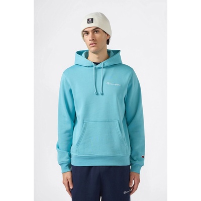 Champion Men’s Fleece Hoodie with Small Embroidered Logo Icons Light Blue