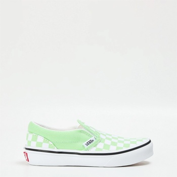 Vans Детски маратонки Vans Unisex Kids' Classic Color Theory Checker Canvas Slip-On Trainers - Pistachio Green