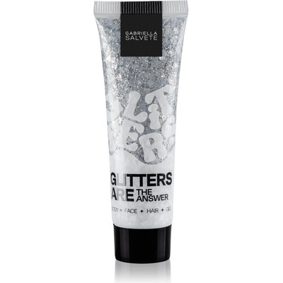 Gabriella Salvete Festival Glitters Are The Answer třpytky v gelu na tělo obličej a vlasy 30 ml Silver – Sleviste.cz