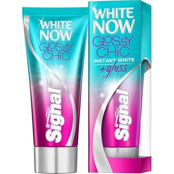 Signal White Now Glossy Chic bělicí zubní pasta s okamžitým účinkem 50 ml