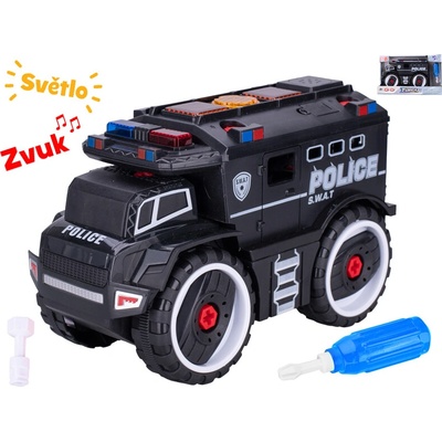 Mikro trading Auto policejní šroubovací 24 cm se světlem a zvukem