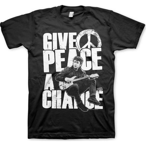 John Lennon Give Peace A Chance Black L Риза (RD-1-FAB006-H13-12-BK-L)