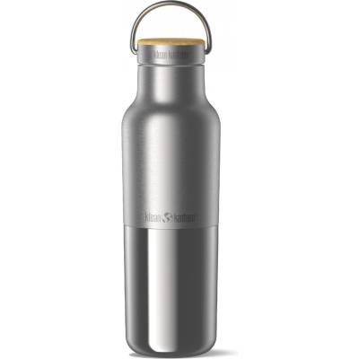 Klean Kanteen Бутилка за вода Klean kanteen Rise Reflect VI with Bamboo Cap Water bottle - Brushed Stainless - размер 592 ml (533-2417-0111)