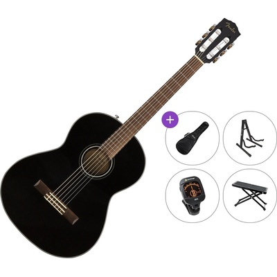 Fender CN-60S Nylon WN Premium SET 4/4 Black Класическа китара