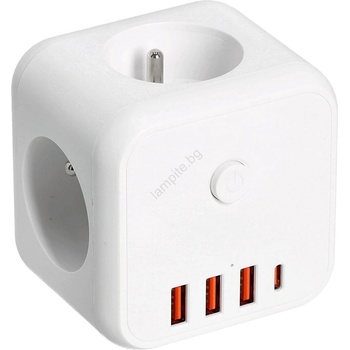 Kobi 3 Plug + 4 USB Switch (KB0440)