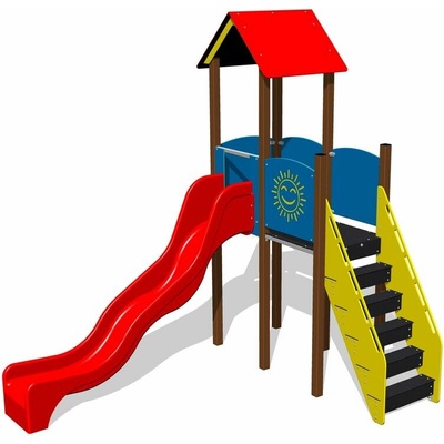 Playground zostava so šmýkačkou 4U204K-15
