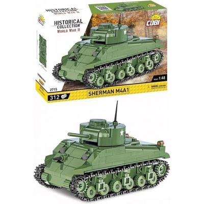 COBI 2715 World War II Americký tank Sherman M4A1 – Zboží Mobilmania