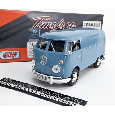 MOTORMAX Volkswagen T1 Kasten Modrá 1:24