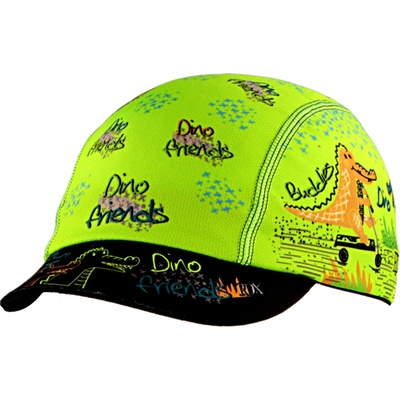 RDX Funkčná letná šiltovka Coolmax Dino Friends Zelená