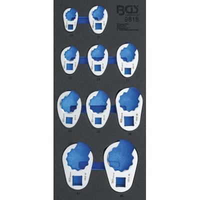BGS technic sada plochých otevřených klíčů 10 mm 12,5 mm 20 mm 10dílná BGS 9818