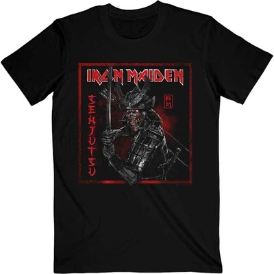 Iron Maiden Senjutsu Cover Distressed Red Black L Риза (IMTEE132MB03)