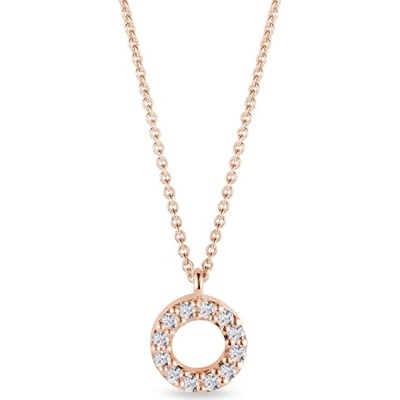 Klenota Kruhový náhrdelník s diamantmi k0590014
