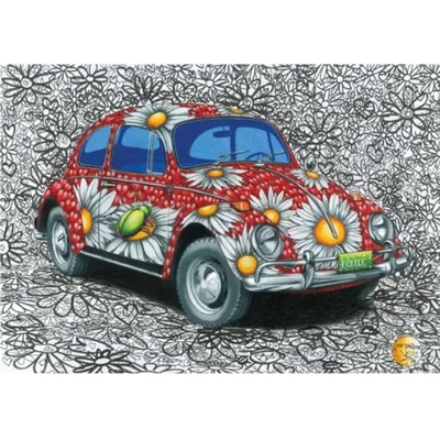 Dino - Puzzle Painted VW Beetle - 500 piese