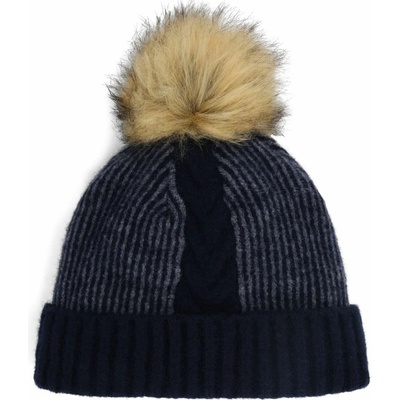 Spyder W Plait Pom Hat slate blue