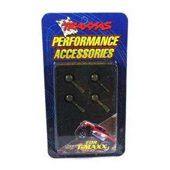 Traxxas алуминиеви сини сферични накрайници с втулка (4)