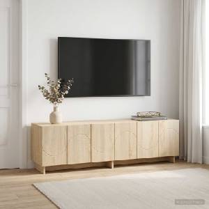 vidaXL ТВ стойка 140 x 34, 5 x 40 см Дъб сонома Инженерна дървесина (8011578)