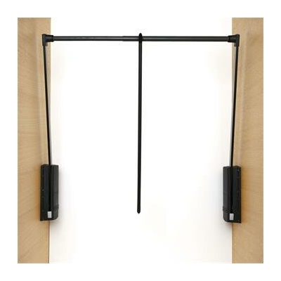 Servetto šatní sklopná tyč Junior 770 1200 mm černá/černá