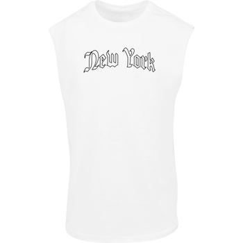 Mister Tee Тениска New York Wording Sleeveless Tee white XXLUB-MT3455-00220 - Тъмносив, размер M