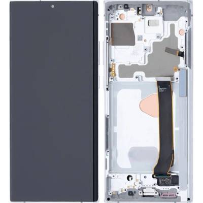 Displej Samsung Galaxy Note 20 Ultra 5G s rámem – Aftermarket Pro – 120 Hz – bílý SAM3470
