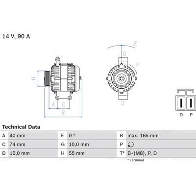 Alternátor BOSCH 0 986 080 320