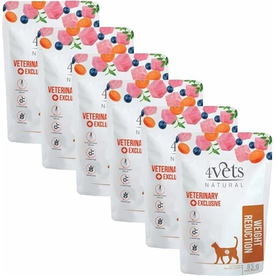 4Vets Cat Natural Veterinary Exclusive Weight reduction 6 x 85 g