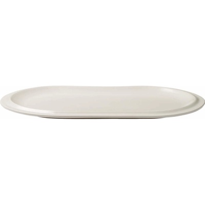 Bolia Servírovací talíř Edge Serving Plate 25x40 cm ecru stoneware