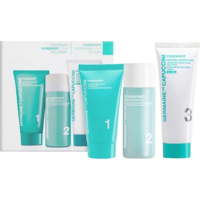 Germaine de Capuccini Purexpert Комплект - Почистваща пяна, Флуид и Крем, 30 + 2 х 50 ml