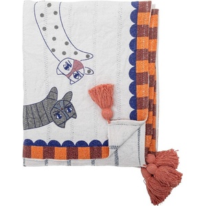Bloomingville Одеяло със смес от памук 130x155 cm Missy - Bloomingville (82063227)