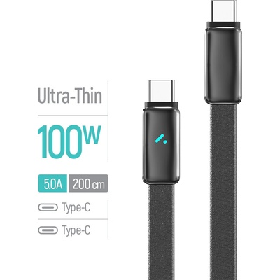 ColorWay CW-CBPDCC100-BK USB-C – USB-C (ultratenký) PD Fast Charging 100W 5A 1m černý