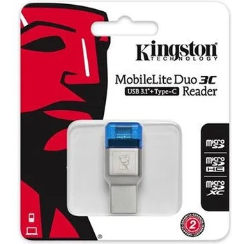 Kingston Cardreader USB3.1/USB-C KINGSTON MobileLite Duo 3C (KIN-READ-FCR-ML3C/RST)