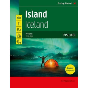 Island Reiseatlas, Autoatlas 1: 150.000, Spiralbindung, freytag & berndt (ISBN: 9783707922301)