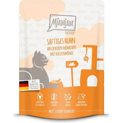 MjAMjAM Quetschie se šťavnatým kuřetem a lahodnou mrkví 24 × 300 g