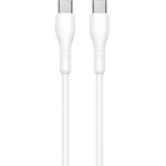 Jellico Кабел Jellico B9, USB-C към USB-C, PD, 66W, 1 метър, бял