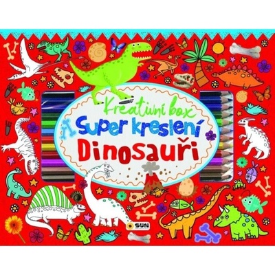 Super kreslení Dinosauři - Kreativní box NAKLADATELSTVÍ SUN s.r.o.