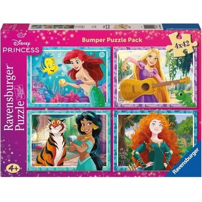 RAVENSBURGER Disney princezny 4x42 dílků
