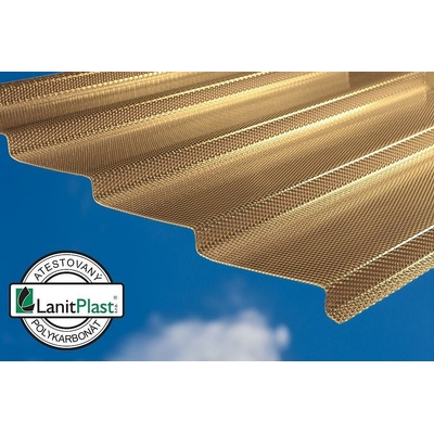 Marlon CSE Diamond Z-Top Polykarbonátový panel 2,8 mm 0,954 x 5 m bronz LG5057