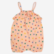 BOBO CHOSES Letní overal Multicolor Stars all over LIGHT PINK