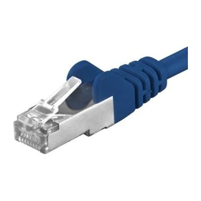 Premiumcord sp6asftp020B Patch, CAT6a S-FTP, RJ45-RJ45, AWG 26/7, 2m, modrý