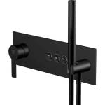 Steinberg 390 - Скрита батерия за 3 уреда, с корпус, матово черна 390 2232 2 S (390 2232 2 S)