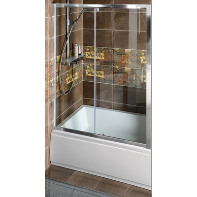 Polysan Deep sprchové dveře 160 cm posuvné chrom lesk/průhledné sklo MD1616