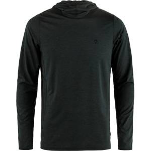 Fjällräven Мъжка спортна тениска Fjällräven Abisko Sun-Hoodie Sport shirt - Black - размер XS (016-6748-0611)