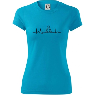 Ekg yoga Dámské Fantasy sportovní dresovina Světlý tyrkys