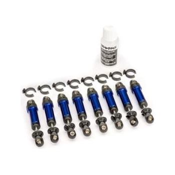 Traxxas амортисьор GTM алуминиев син (8)